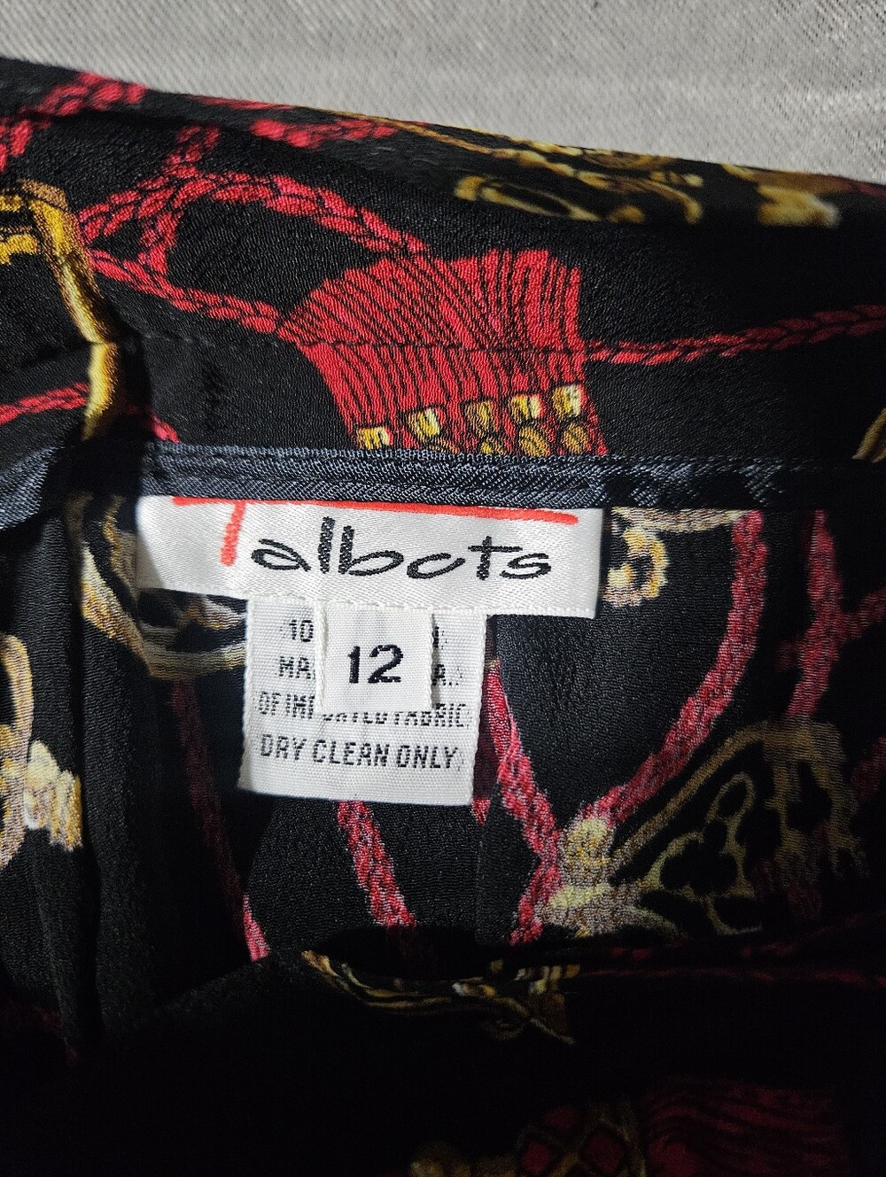 VTG Talbots Pleated Skirt Size 12 - Picture 3 of 5